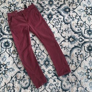 Burgundy pants 👖
